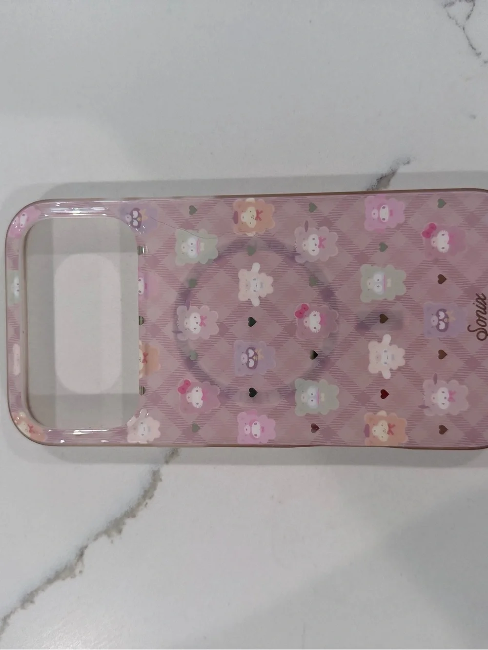 Sanrio Sonix iPhone 17 pro max Pink Floral MagSafe-Compatible Phone Case